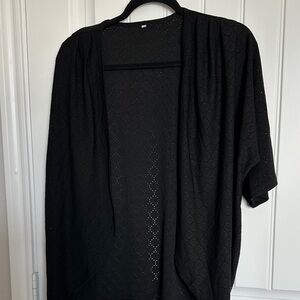 ❤️Black Open-Front Cardigan